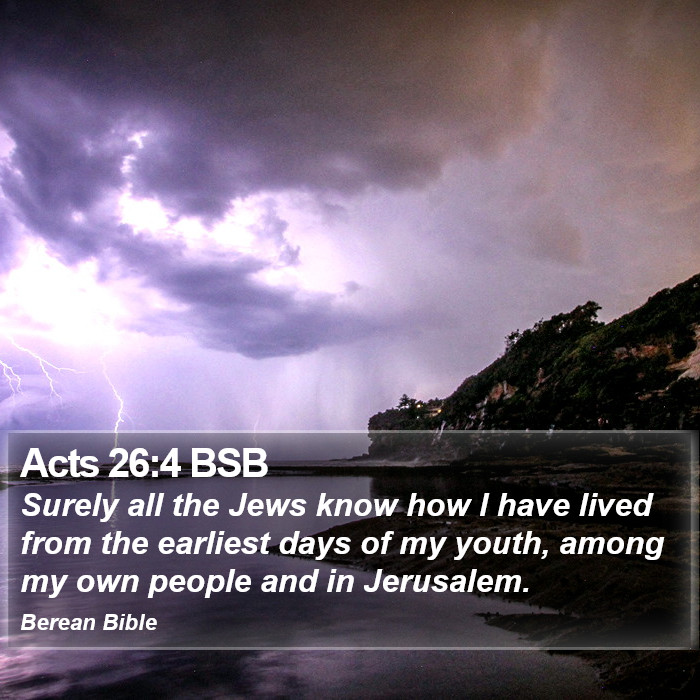 Acts 26:4 BSB Bible Study