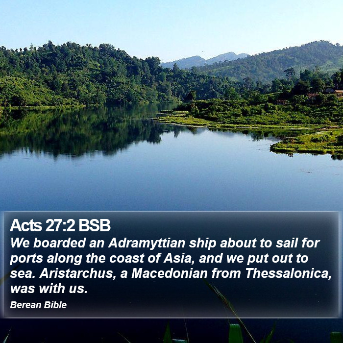 Acts 27:2 BSB Bible Study