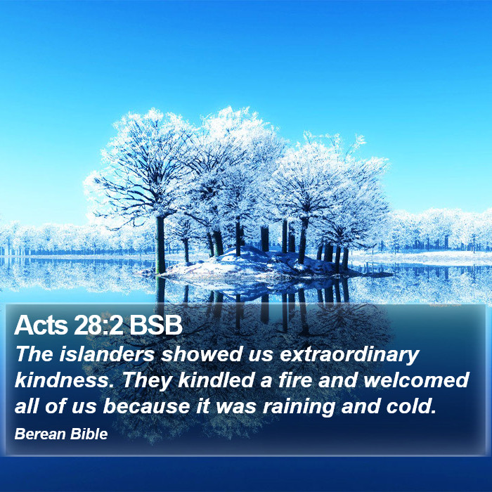 Acts 28:2 BSB Bible Study