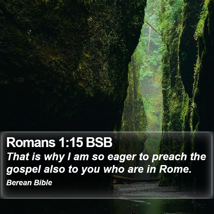 Romans 1:15 BSB Bible Study