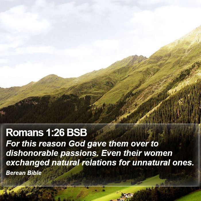 Romans 1:26 BSB Bible Study