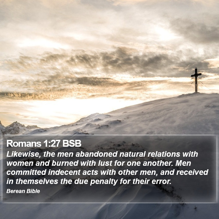 Romans 1:27 BSB Bible Study