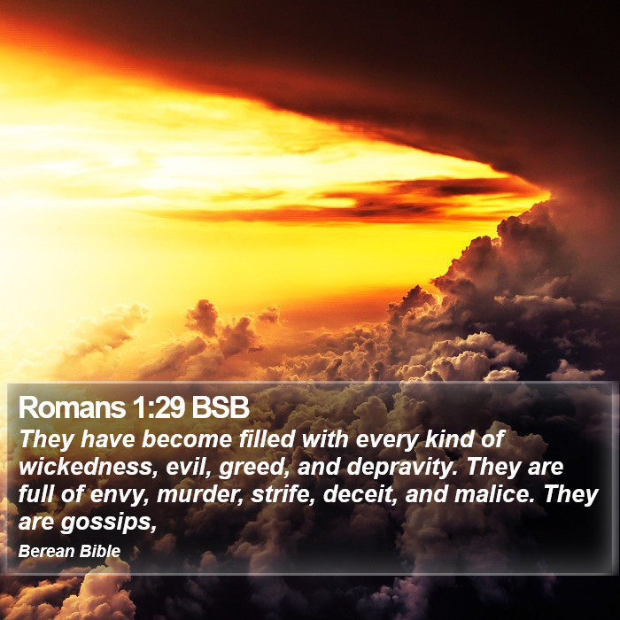 Romans 1:29 BSB Bible Study