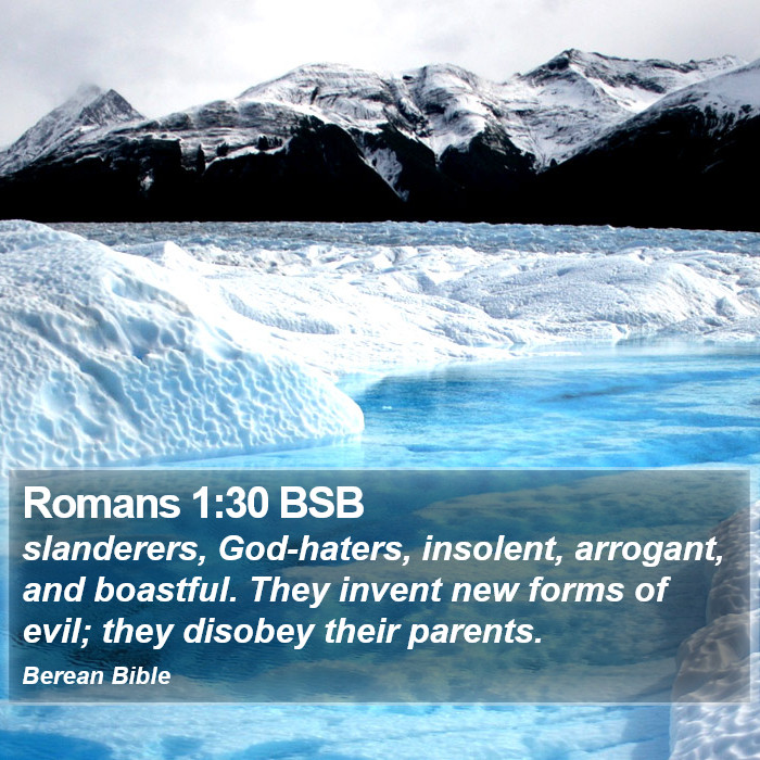 Romans 1:30 BSB Bible Study