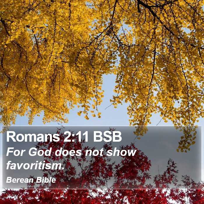 Romans 2:11 BSB Bible Study