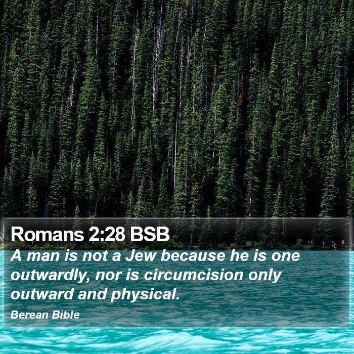 Romans 2:28 BSB Bible Study