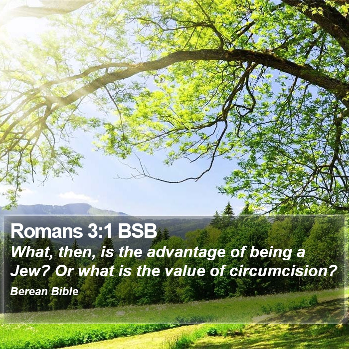 Romans 3:1 BSB Bible Study