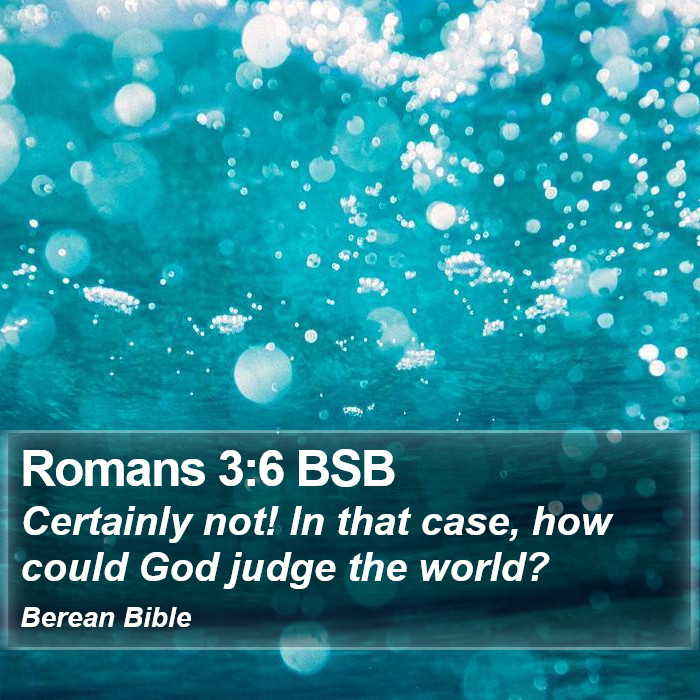 Romans 3:6 BSB Bible Study