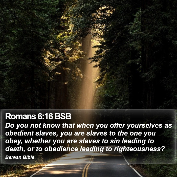 Romans 6:16 BSB Bible Study