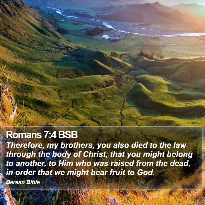 Romans 7:4 BSB Bible Study