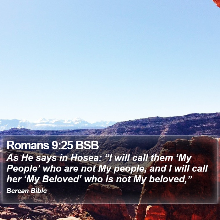 Romans 9:25 BSB Bible Study