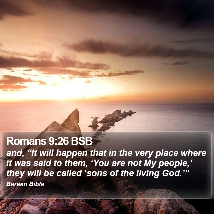 Romans 9:26 BSB Bible Study