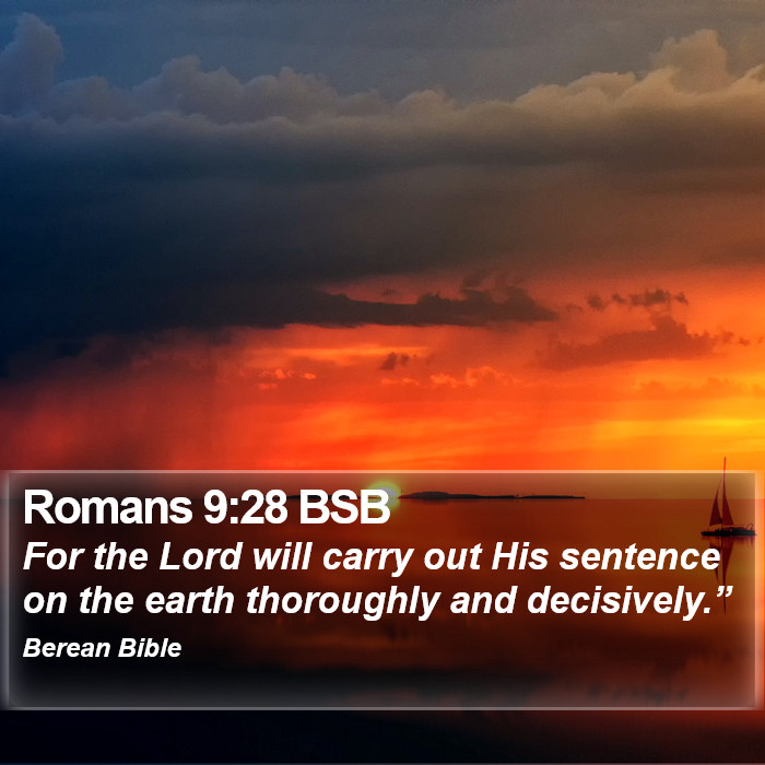 Romans 9:28 BSB Bible Study