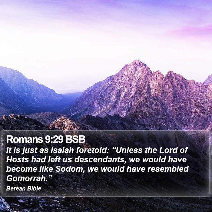 Romans 9:29 BSB Bible Study