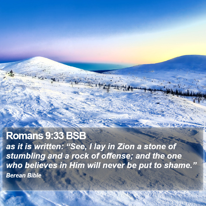 Romans 9:33 BSB Bible Study