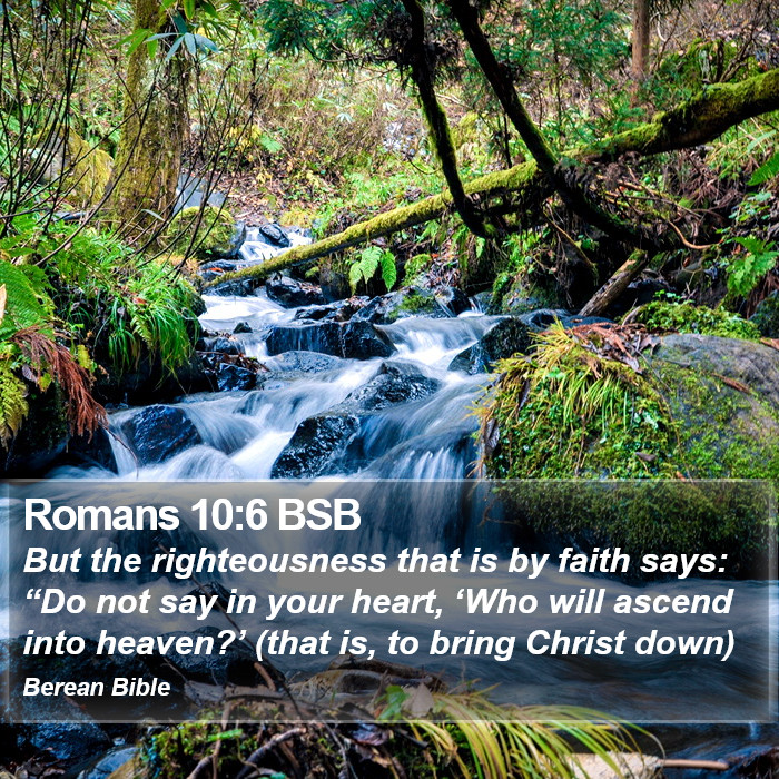 Romans 10:6 BSB Bible Study