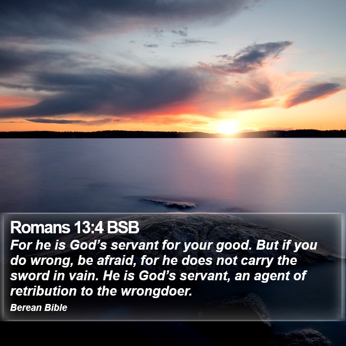 Romans 13:4 BSB Bible Study