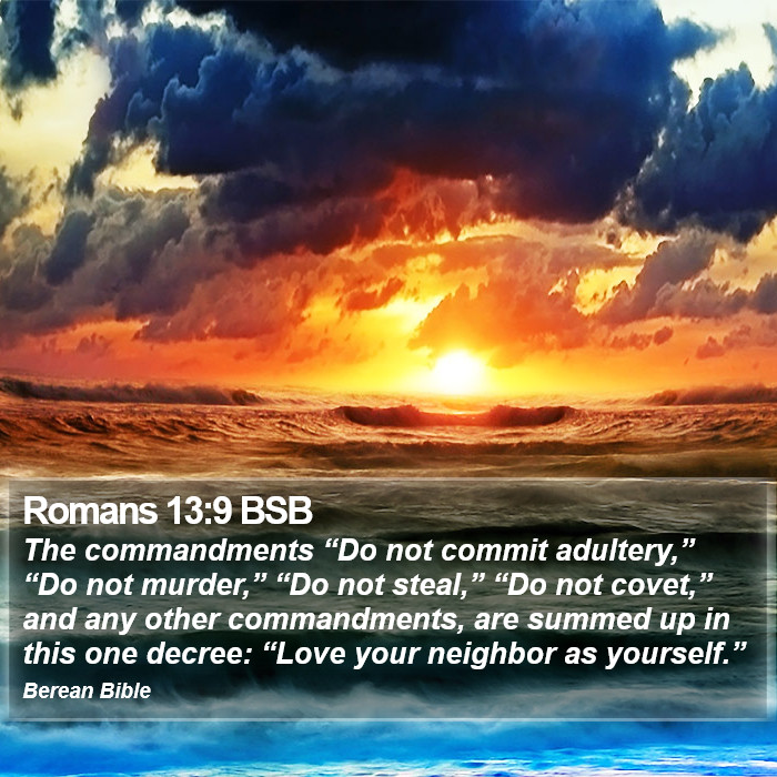 Romans 13:9 BSB Bible Study