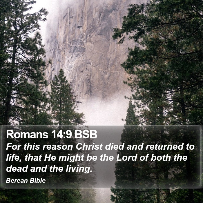 Romans 14:9 BSB Bible Study