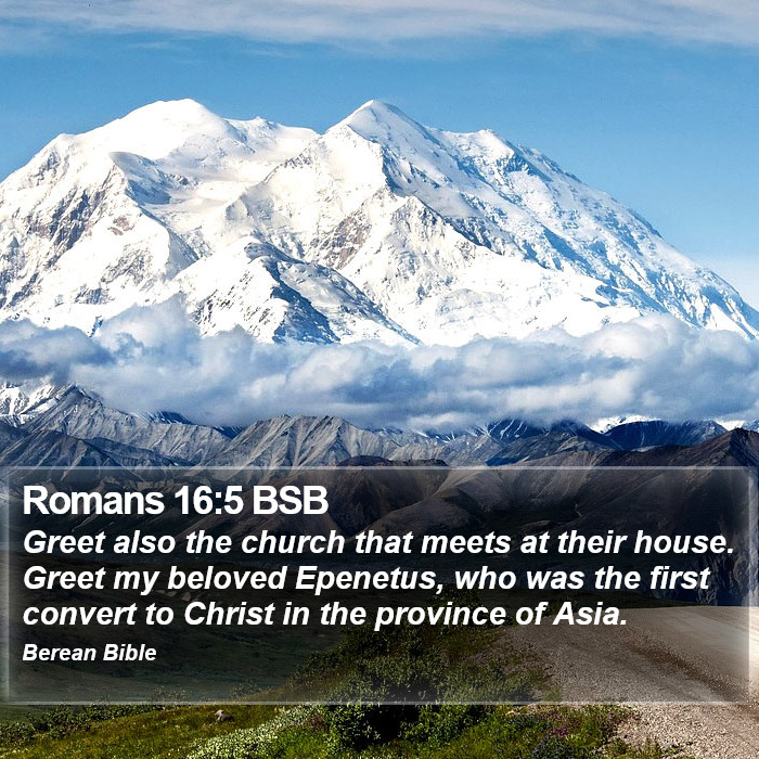 Romans 16:5 BSB Bible Study