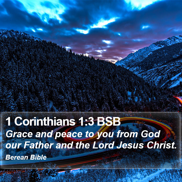 1 Corinthians 1:3 BSB Bible Study