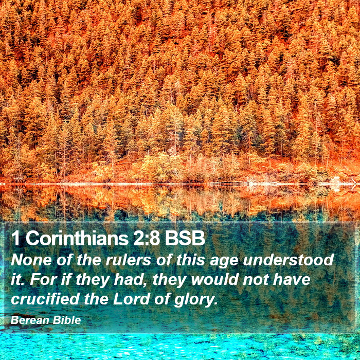 1 Corinthians 2:8 BSB Bible Study