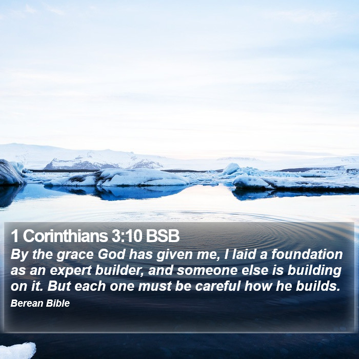 1 Corinthians 3:10 BSB Bible Study