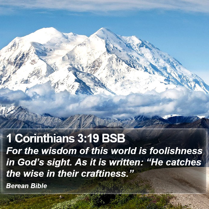 1 Corinthians 3:19 BSB Bible Study