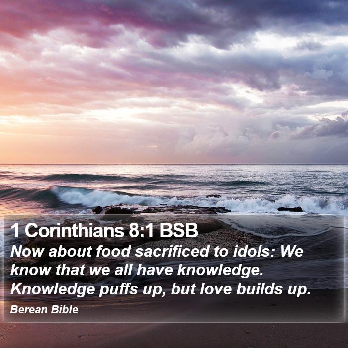 1 Corinthians 8:1 BSB Bible Study