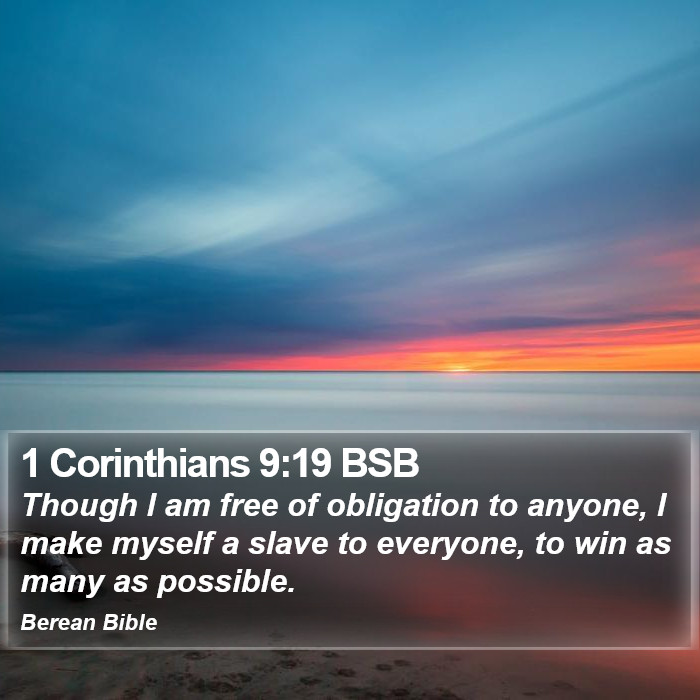 1 Corinthians 9:19 BSB Bible Study