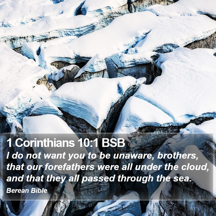 1 Corinthians 10:1 BSB Bible Study