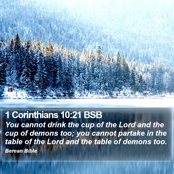 1 Corinthians 10:21 BSB Bible Study