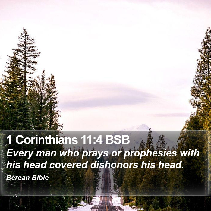 1 Corinthians 11:4 BSB Bible Study