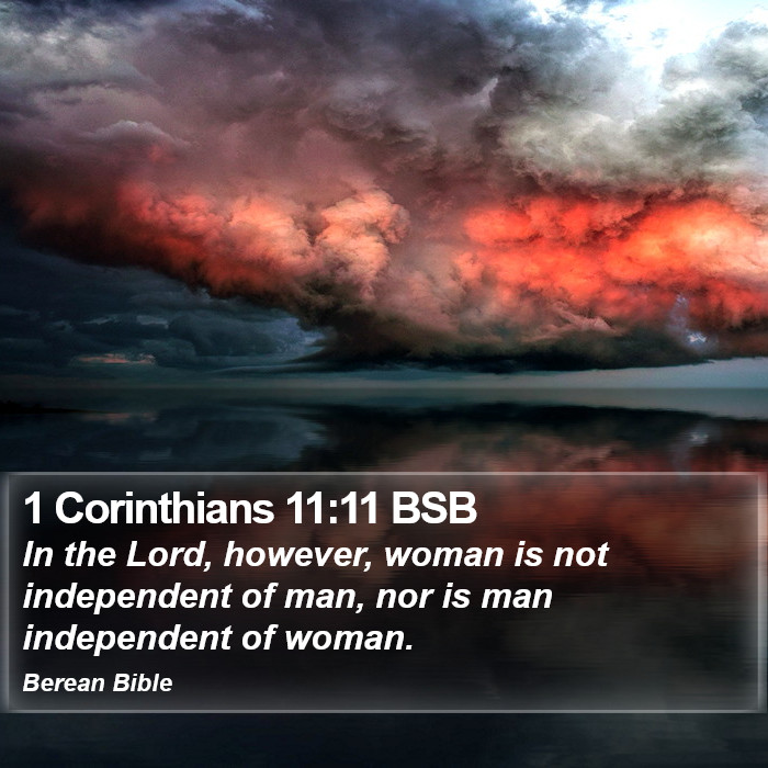 1 Corinthians 11:11 BSB Bible Study