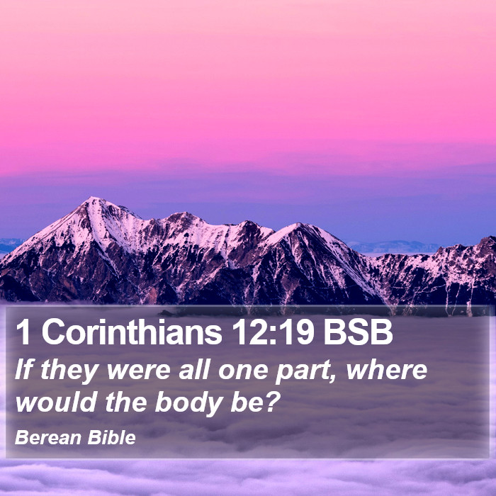 1 Corinthians 12:19 BSB Bible Study