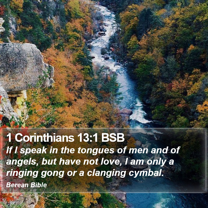 1 Corinthians 13:1 BSB Bible Study