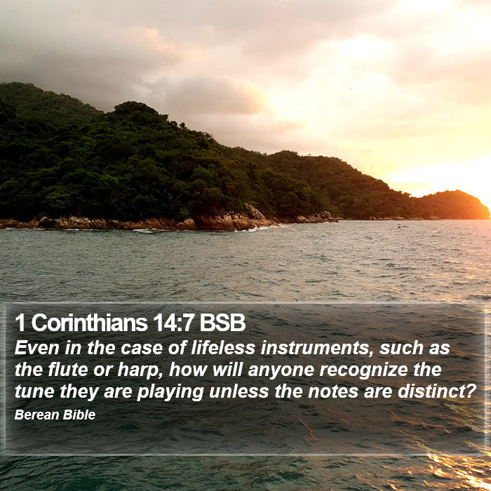 1 Corinthians 14:7 BSB Bible Study