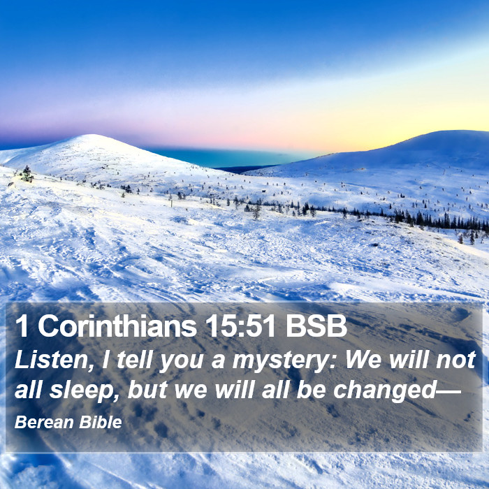 1 Corinthians 15:51 BSB Bible Study