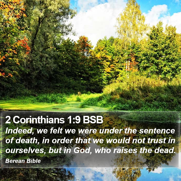 2 Corinthians 1:9 BSB Bible Study