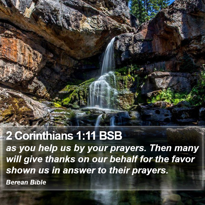 2 Corinthians 1:11 BSB Bible Study