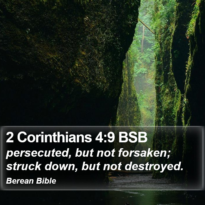 2 Corinthians 4:9 BSB Bible Study