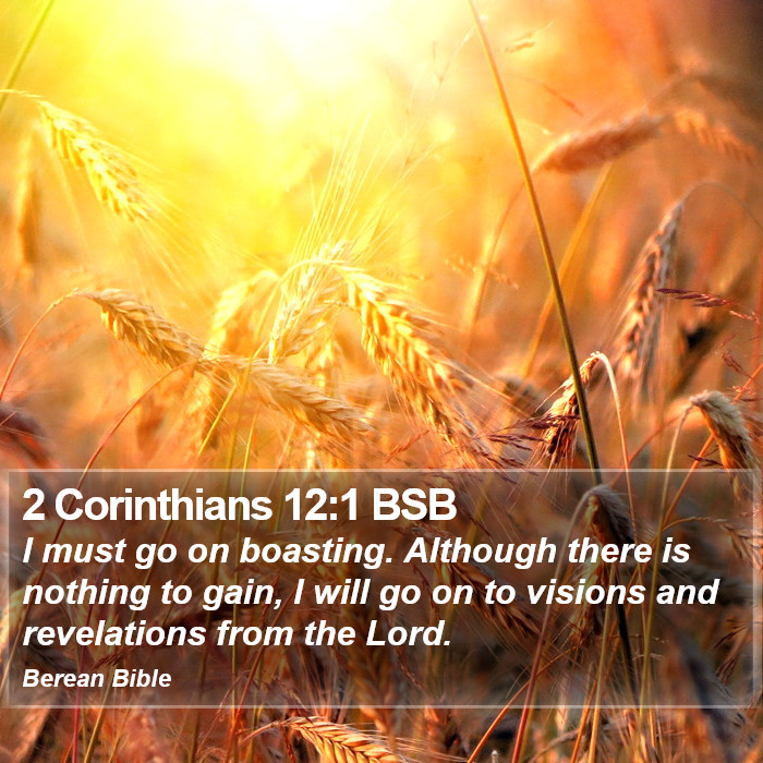 2 Corinthians 12:1 BSB Bible Study