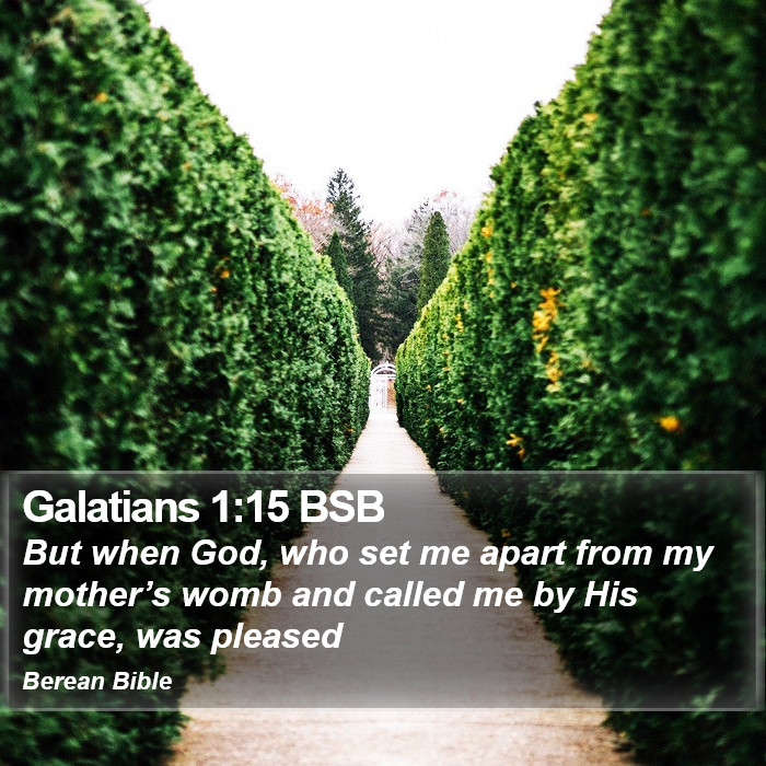 Galatians 1:15 BSB Bible Study