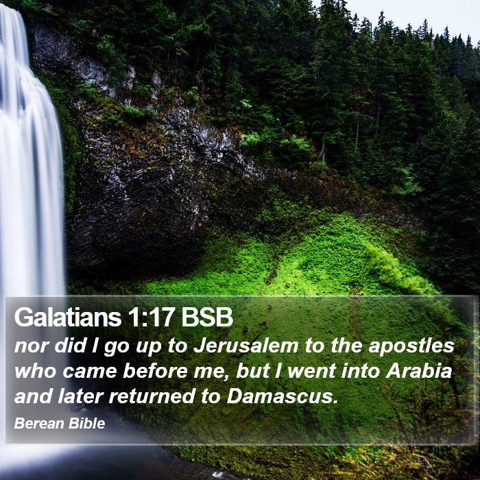 Galatians 1:17 BSB Bible Study