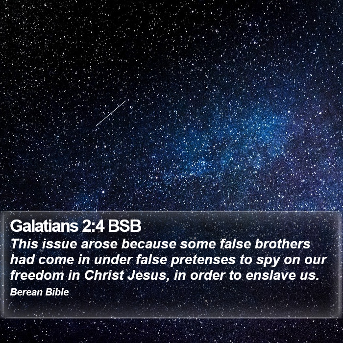 Galatians 2:4 BSB Bible Study