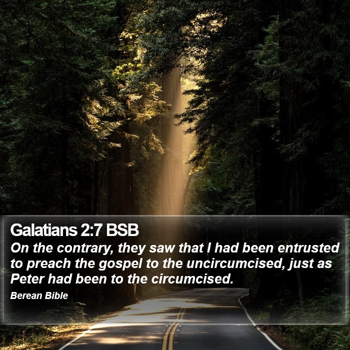 Galatians 2:7 BSB Bible Study