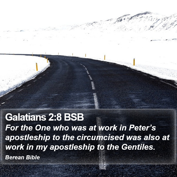 Galatians 2:8 BSB Bible Study