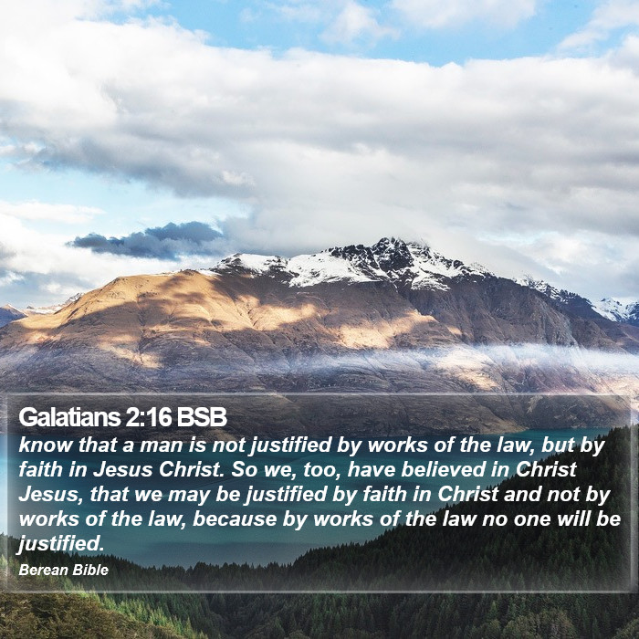 Galatians 2:16 BSB Bible Study