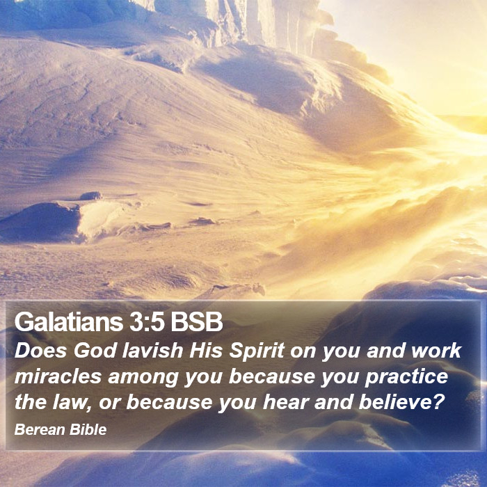 Galatians 3:5 BSB Bible Study