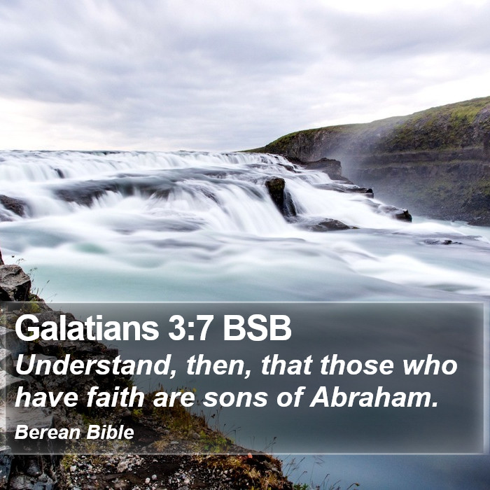 Galatians 3:7 BSB Bible Study